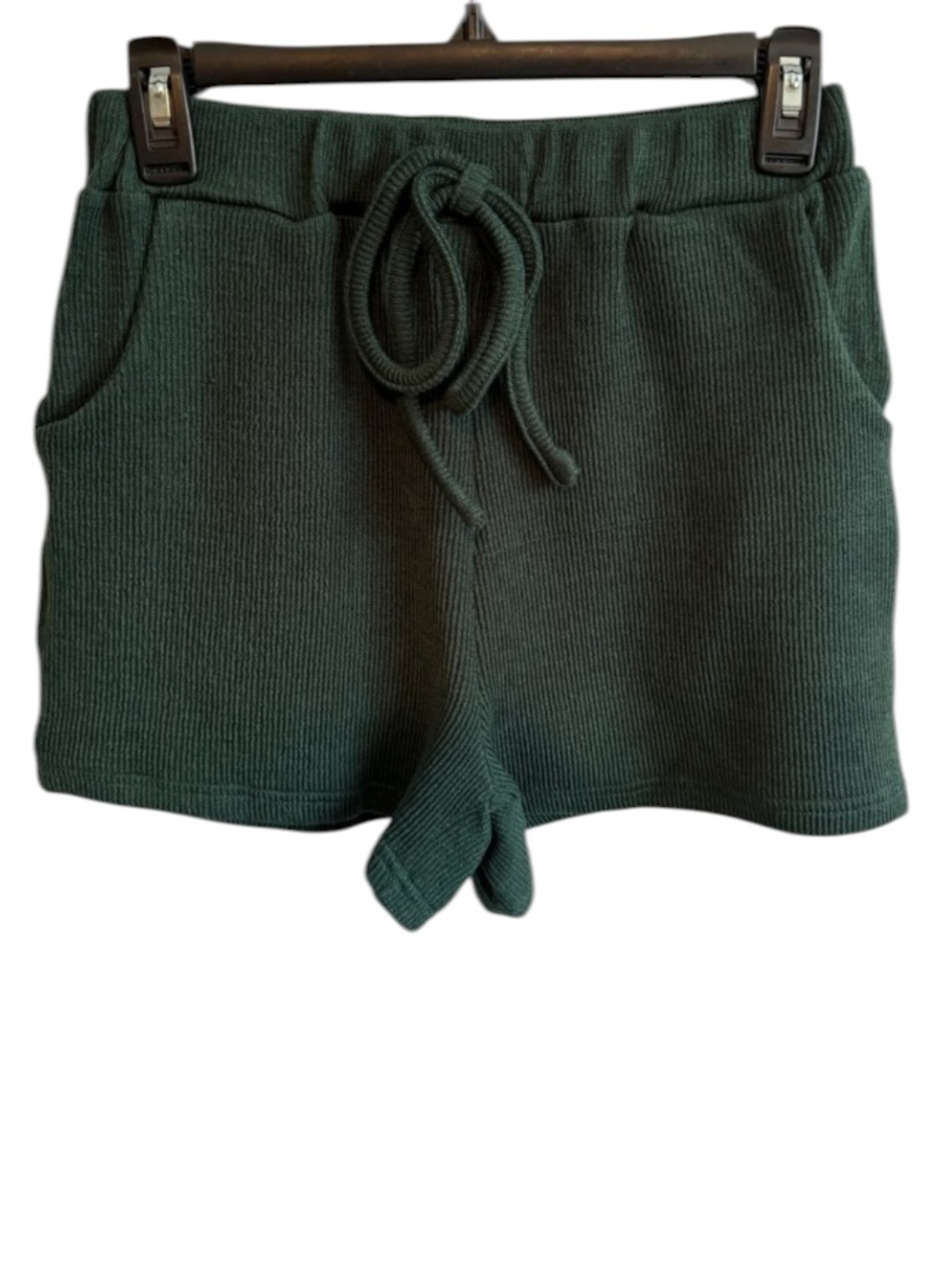 NWT! She & Sky Seaweed Green High Waist Knit Shorts